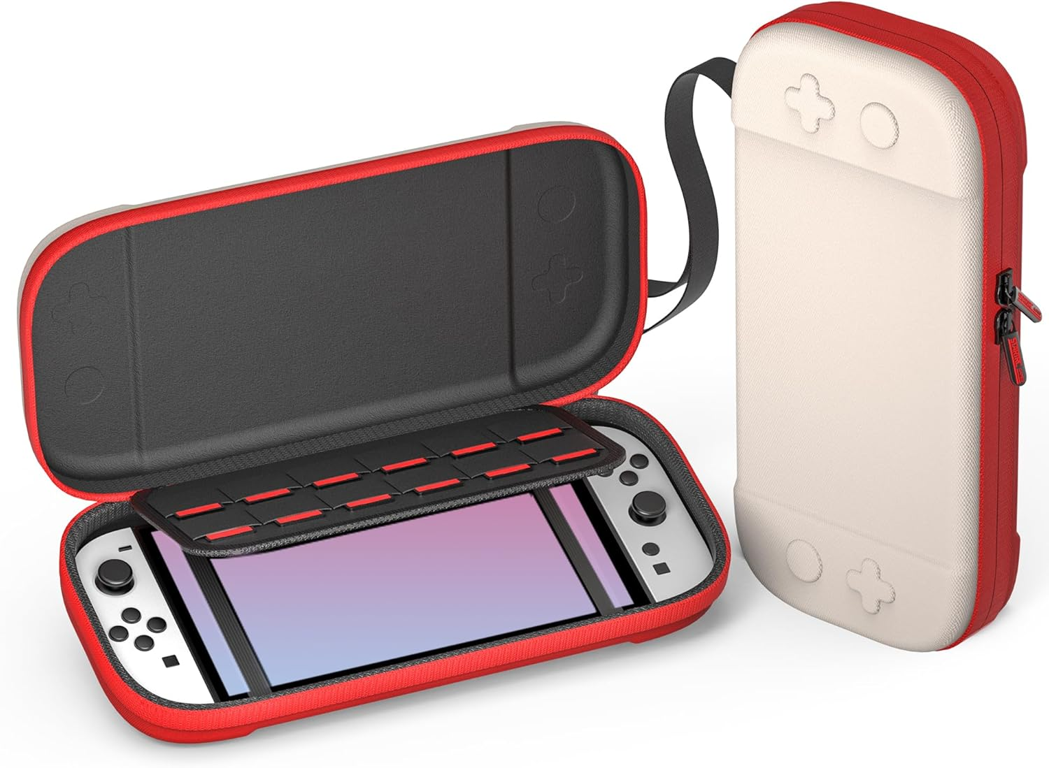 Slim Carrying Case for Nintendo Switch 2 Model 2025, Odorless Felt Protective Hard Shell with 12 Game Card Slots, Portable Travel Storage Case (Matcha Green, for Nintendo Switch 2 2025)