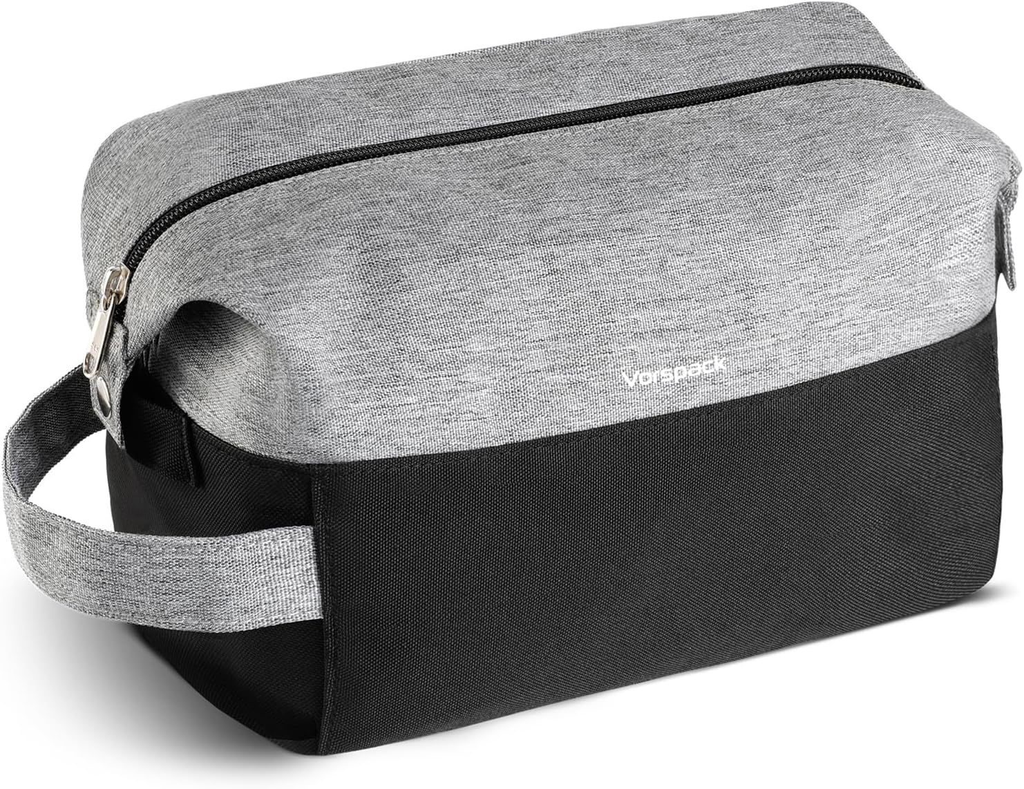 Vorspack Travel Toiletry Bag for Men - Lightweight Mens Toiletry Travel Bag Water Resistant Dopp Kit Shaving Bag, Black, Large