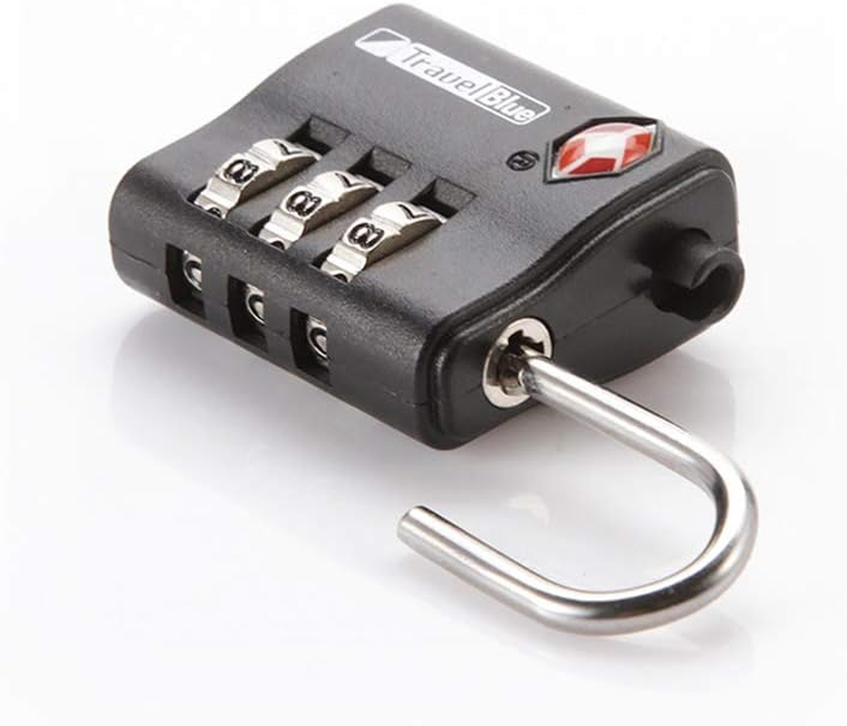 Travel Blue TSA Approved Combination Lock &ndash; Classic 3-Digit Luggage Padlock, Alloy & Steel, Compact & Durable - Blue image number 7