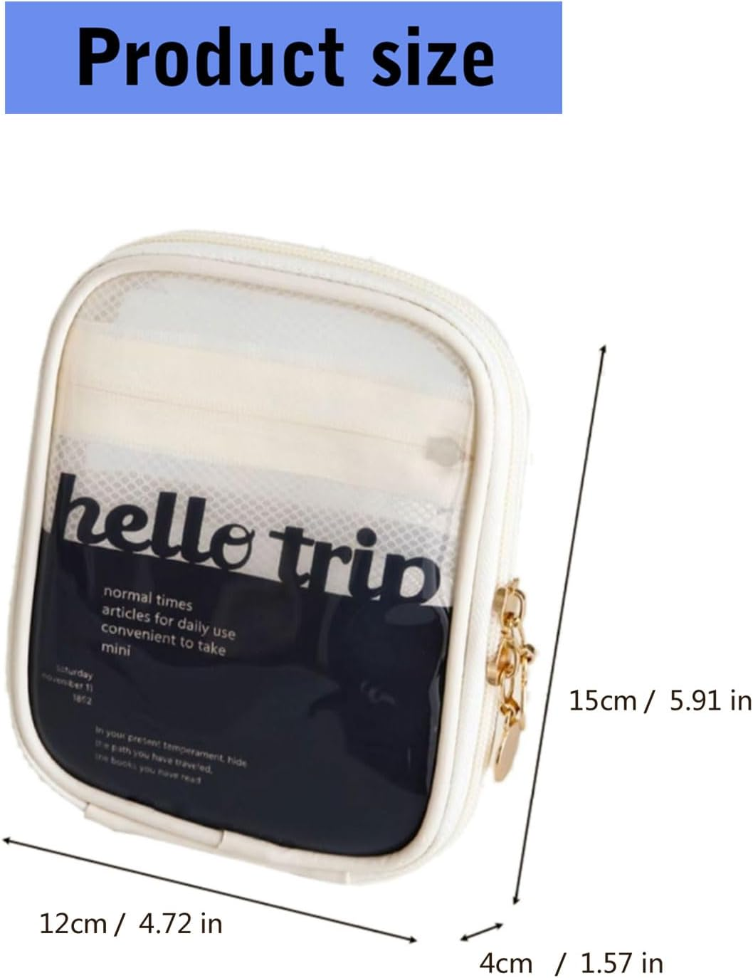 Travel Toiletry Set with Clear Designs and Multi Layered Compartments for Efficient Packing and Storage, B image number 6