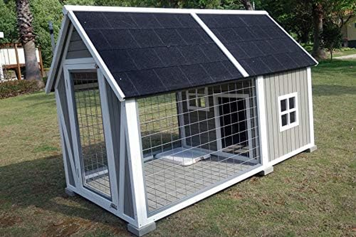 Manor Deluxe Outdoor Cat Enclosure, Grey, 210Cm X 110Cm X 130Cm, Wood, Weather Resistant, Easy Assembly, Comfortable image number 3