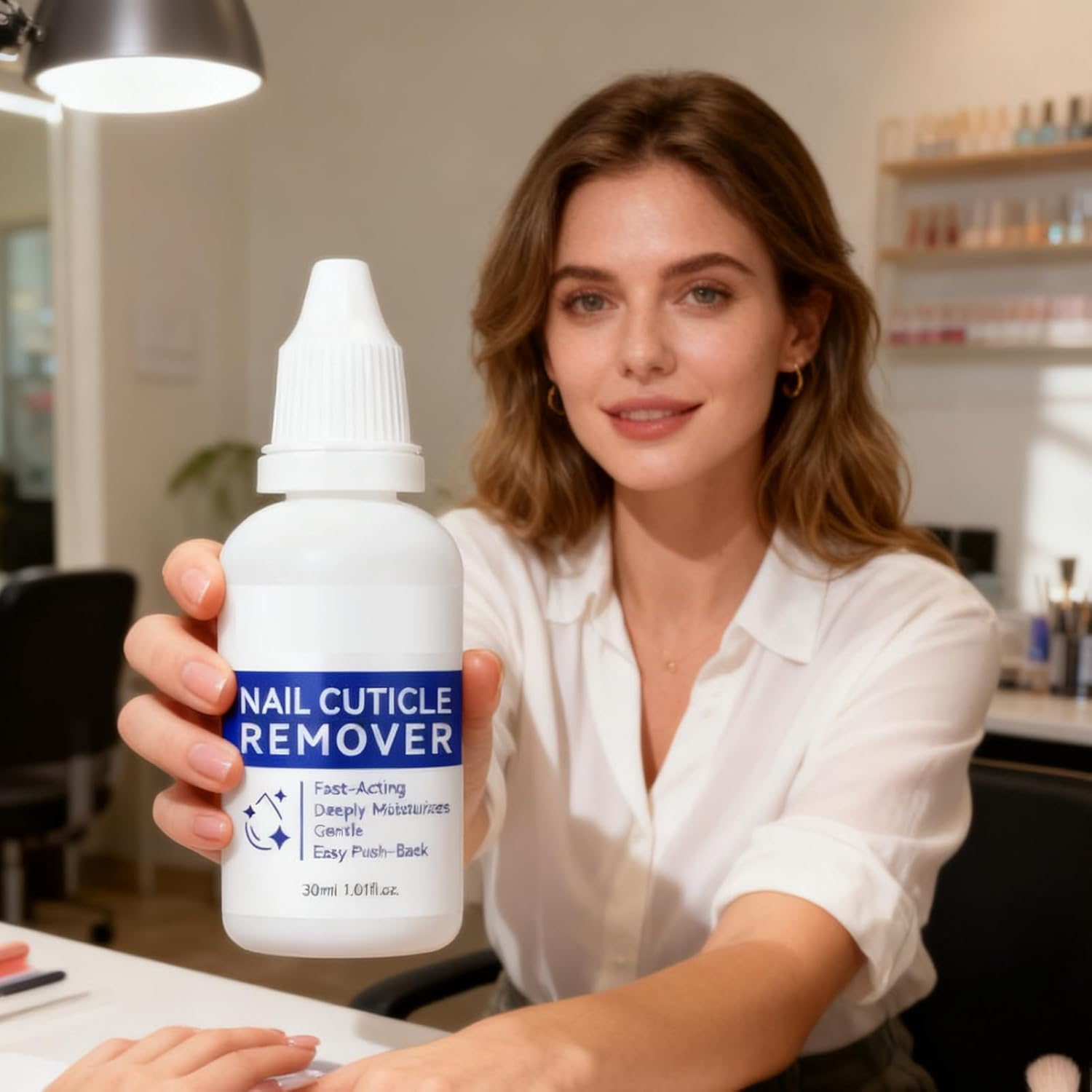 Cuticle Remover, Hydrating Pedicure Supplies, 30Ml Moisturizing Cuticle Softener Gel, for Dead Skin Dry Damaged Hangnails Hand Foot Polish Prep Beauty Routine Daily Salon Home image number 1