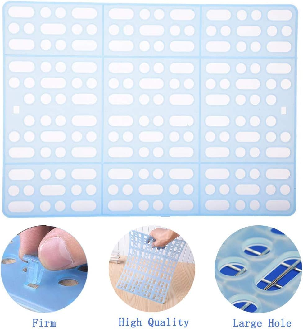 4 Pcs Rabbit Cage Mats Small Animal Plastic Feet Pads Floor Mat for Pet Cats Dogs Bunny Hamster Rat Chinchilla Guinea Pig