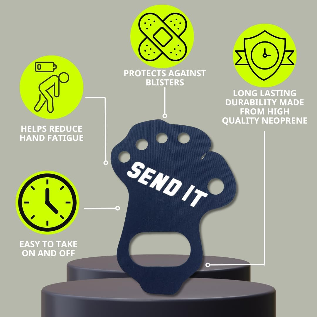 Dubbs Hardware Palm Protectors for Dirtbike ATV - Palm Protector for Hand - Palm Savers Blister Gloves - Blister Busters Palm Guards - Motocross Gloves Made Form Neoprene image number 5