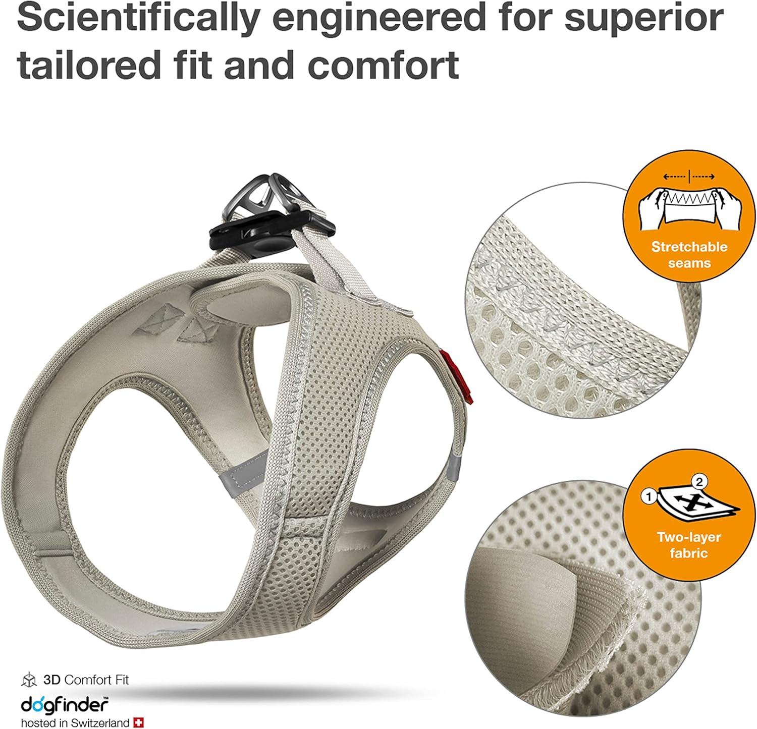 Curli Dog Harness Vest, Air Mesh image number 4