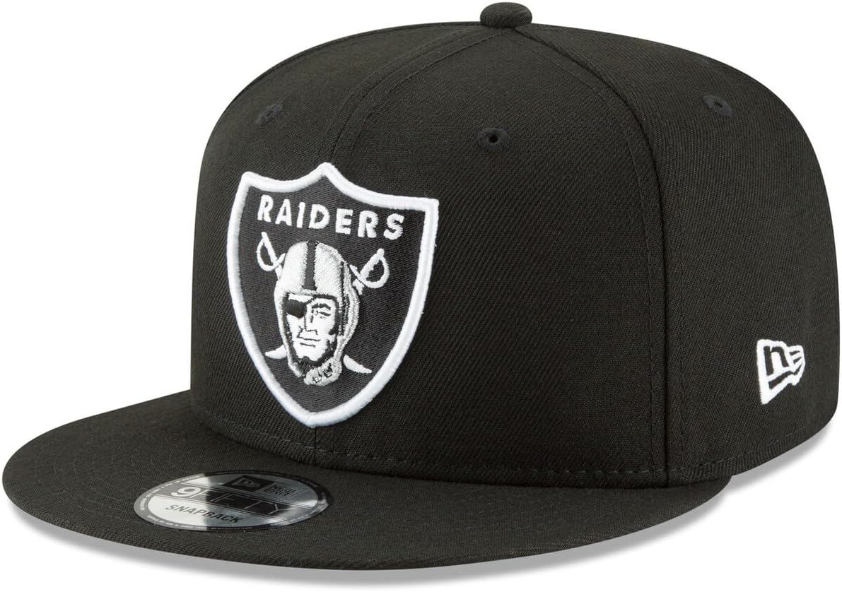 New Era NFL 9FIFTY Black/White Adjustable Snapback Hat Cap One Size Fits All