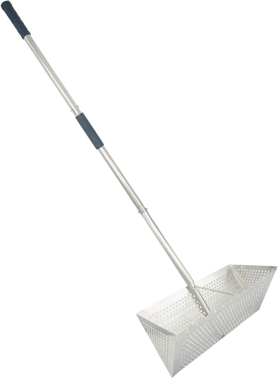 Sand Fleas Rake, Stainless Steel Sand Sifter, Detachable 47 Inches Long Handle, 15.7 Inches Width Basket, Sand Crab Catcher with Sharp Teeth,Collapsible Sand Fleas Catcher for Travelling. image number 3