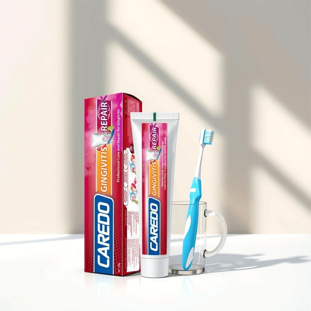 CAREDO Gingivitis Treatment Toothpaste for Gum Repair, Bleeding & Swollen Gums Relief, Gum Disease & Inflammation Care, Reverse Gingivitis Oral Treatment for Adults, 3.52 Oz image number 5