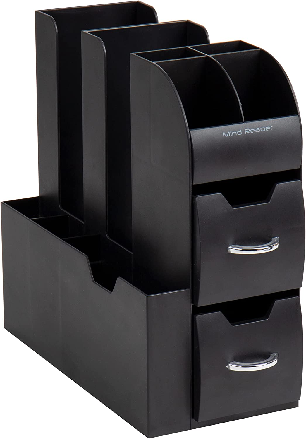 Mind Reader Coffee Condiment and Accessories Caddy Organizer, Black image number 1