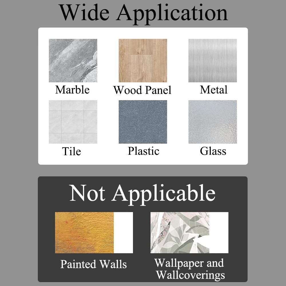 Door Bolt Locks 80Mm Aluminum Alloy Slide Bolt Latch Adhesive-Mounted Sliding Locks Home Safety Door Lock for Wood, Metal, Glass and More (Black) image number 2