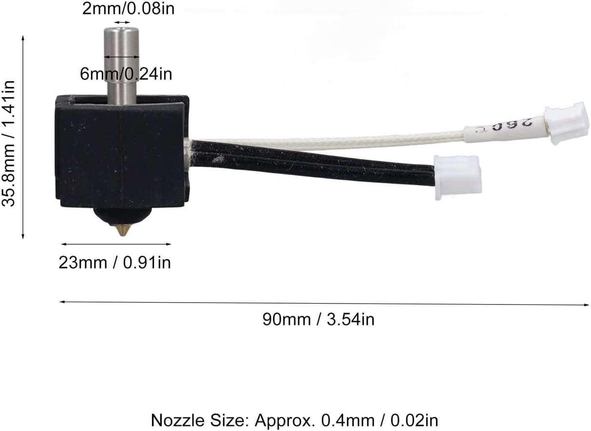 3D Printer Hotend for CREALITY Ender 3V3 SE, 0.4Mm Nozzle Hotend Extruder Hot End Kit, Hot End Print Head Extruder Kit for CREALITY Ender 3V3 SE 3D Printer Accessories image number 1