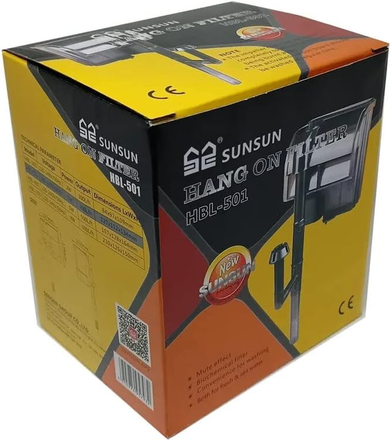 SK Aquatic SUNSUN HBL-501 Hang on Back Filter Planted Aquarium Filter (Mechanical Filtration for Fresh Water) image number 4