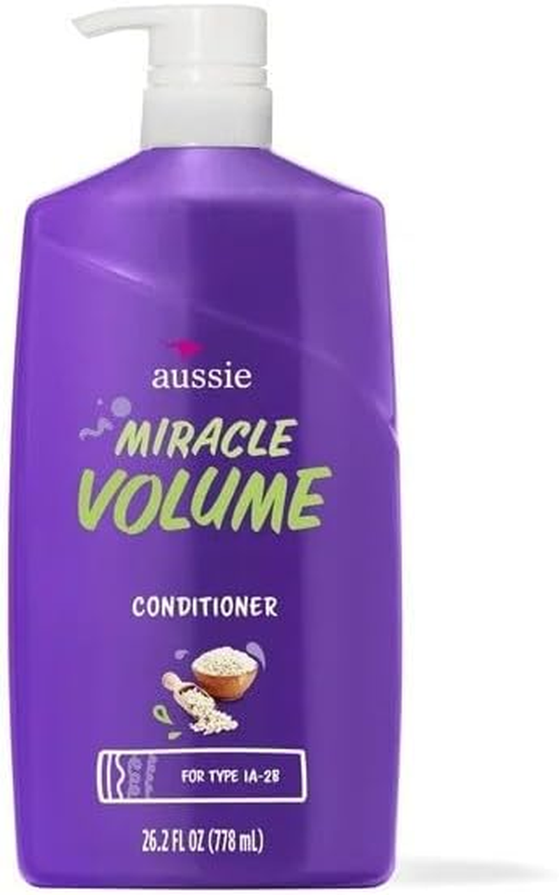 Aussie Miracle Volume Shampoo & Aussie Miracle Volume Conditioner, Two 770Ml Pump Bottles