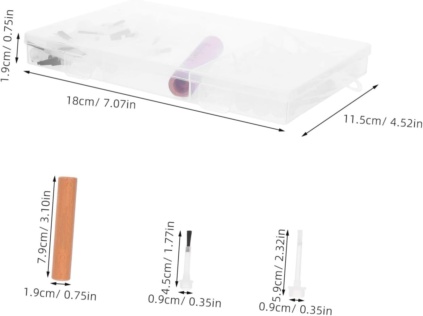 DECHOUS Durable Nail Art Brush Set with Solid Wood Handles Double Ended Detailing Nail Brushes Suitable for Home and Salon Use for Beginners and Professionals image number 5