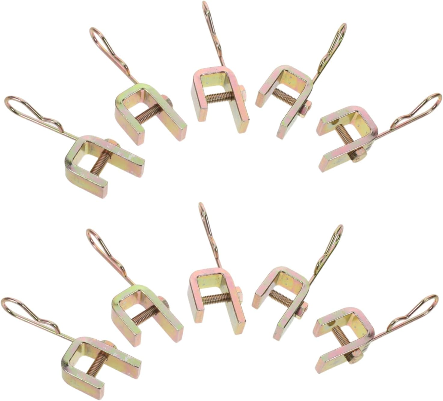 CHILDWEET 10Pcs Tire Valve Extension Clip Dual Inflation Tube Extenders Fasteners for Car Truck Automotive Suvs Tire Valve Extender Adapter Clips image number 1