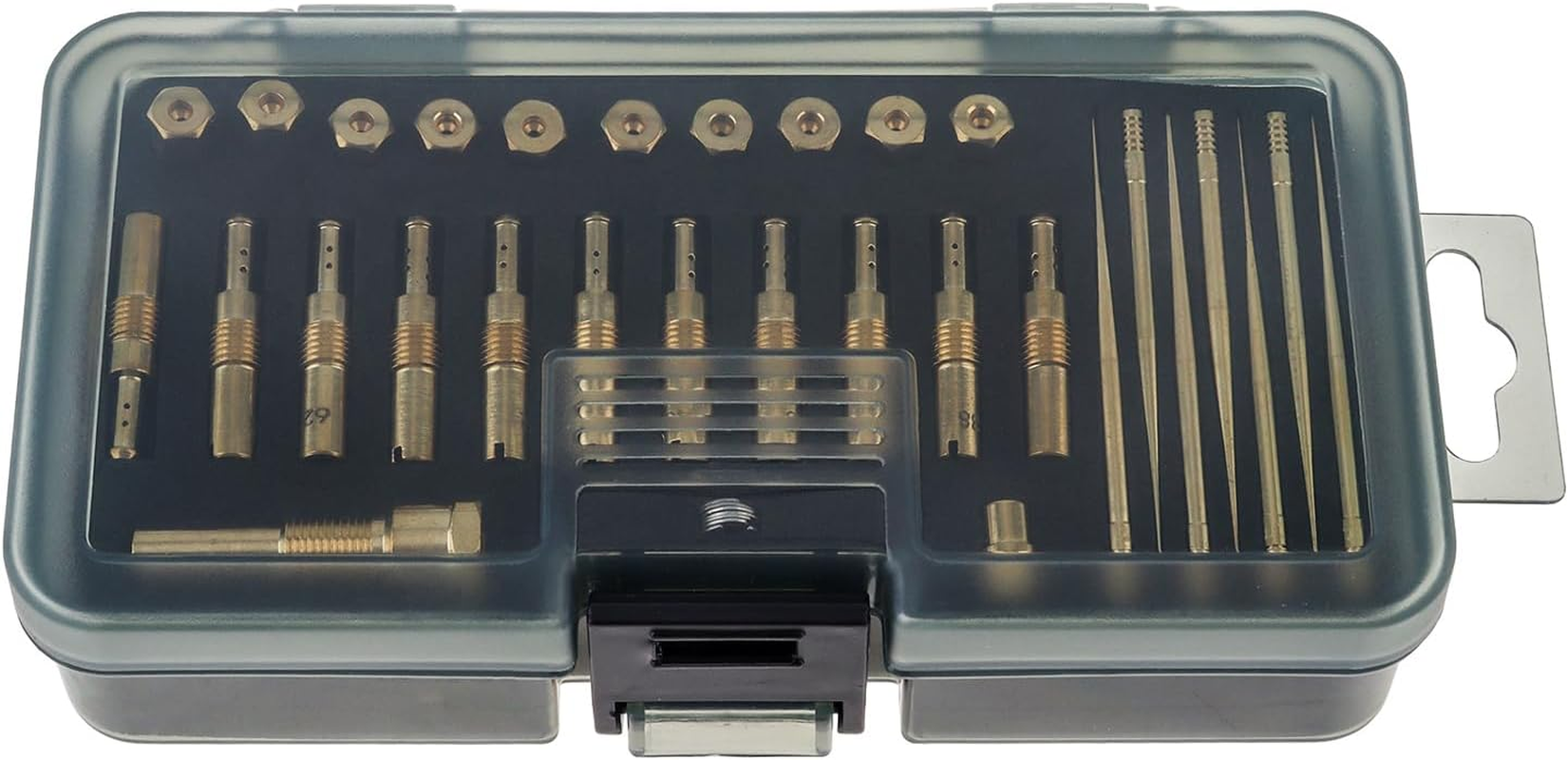 Windance 30Pcs Carburetor Main Slow Jet Injection Nozzle Emulsion Tube Nozzle Holder Kit Fit for CVK PWK PWM/PE 26/28, Brass Nozzles Modified Kit (8 Hole) image number 3