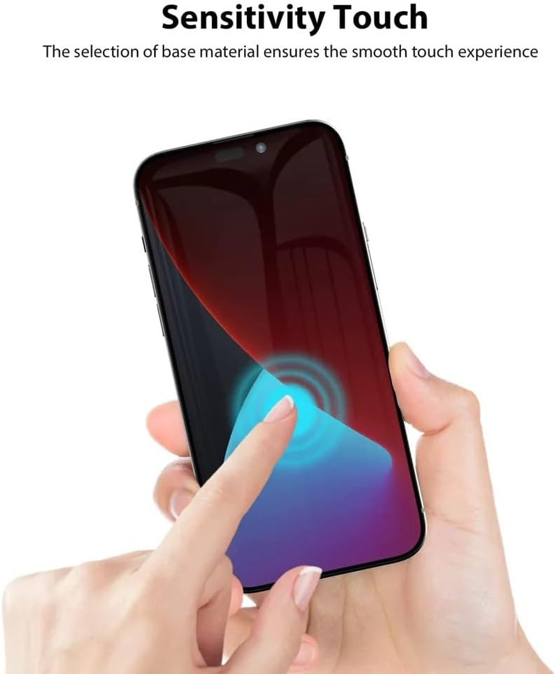 [2 Pack] Tempered Glass Screen Protector for Iphone 14 14Plus 14Pro 14Promax with Installation Alignment Frame (2Pack for Iphone 14)