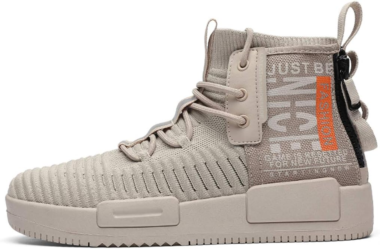 RUNMAXX Mens Fashion Walking Lace up High Top Shoes Stylish Running Athletic Casual Sneaker