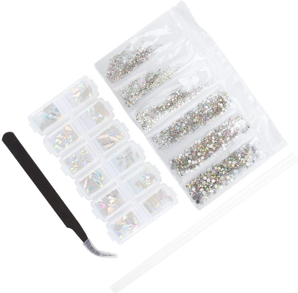 Comfortable Touch Simple and Practical Nail Decoration, Exquisite and Beautiful Nail Art Rhinestone, Beauty Salon Salon Shop Manicure Store for Home(4-Piece Set) image number 4