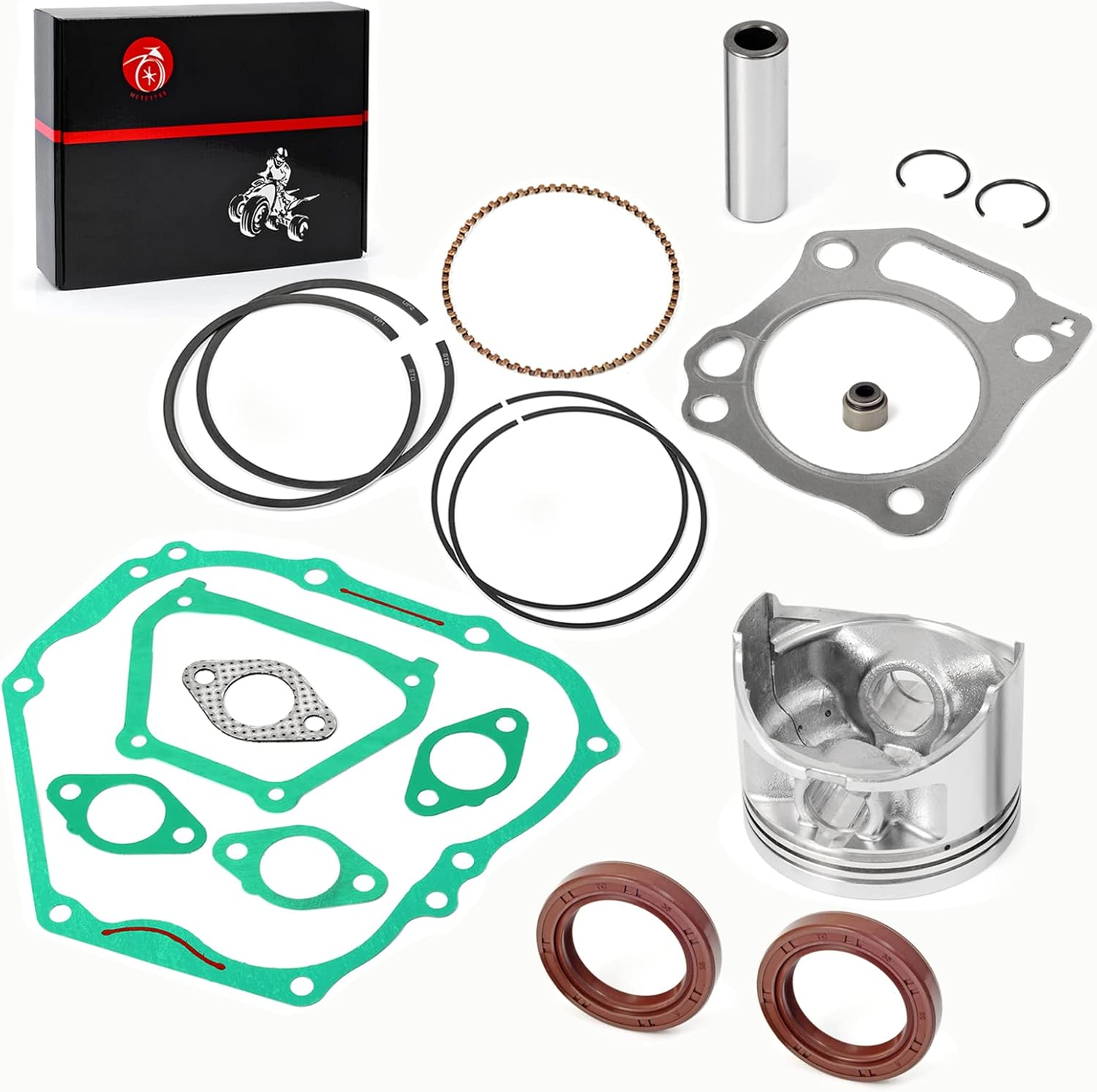 357Cc Engine Rebuild Kit Std Piston & Rings Gaskets Seals for Yamaha G21 G22 G23 G27 G28 2001-2009 YXP700A YXP1000A Pro Hauler 700 1000 2004-2006 YDR-A YTF-1 YTF-2 2007-2018 image number 6