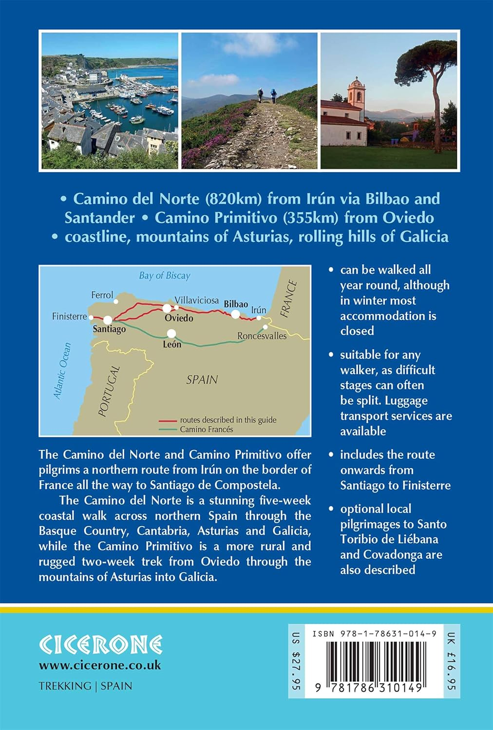 The Camino Del Norte and Camino Primitivo: to Santiago De Compostela and Finisterre from Irun or Oviedo image number 1