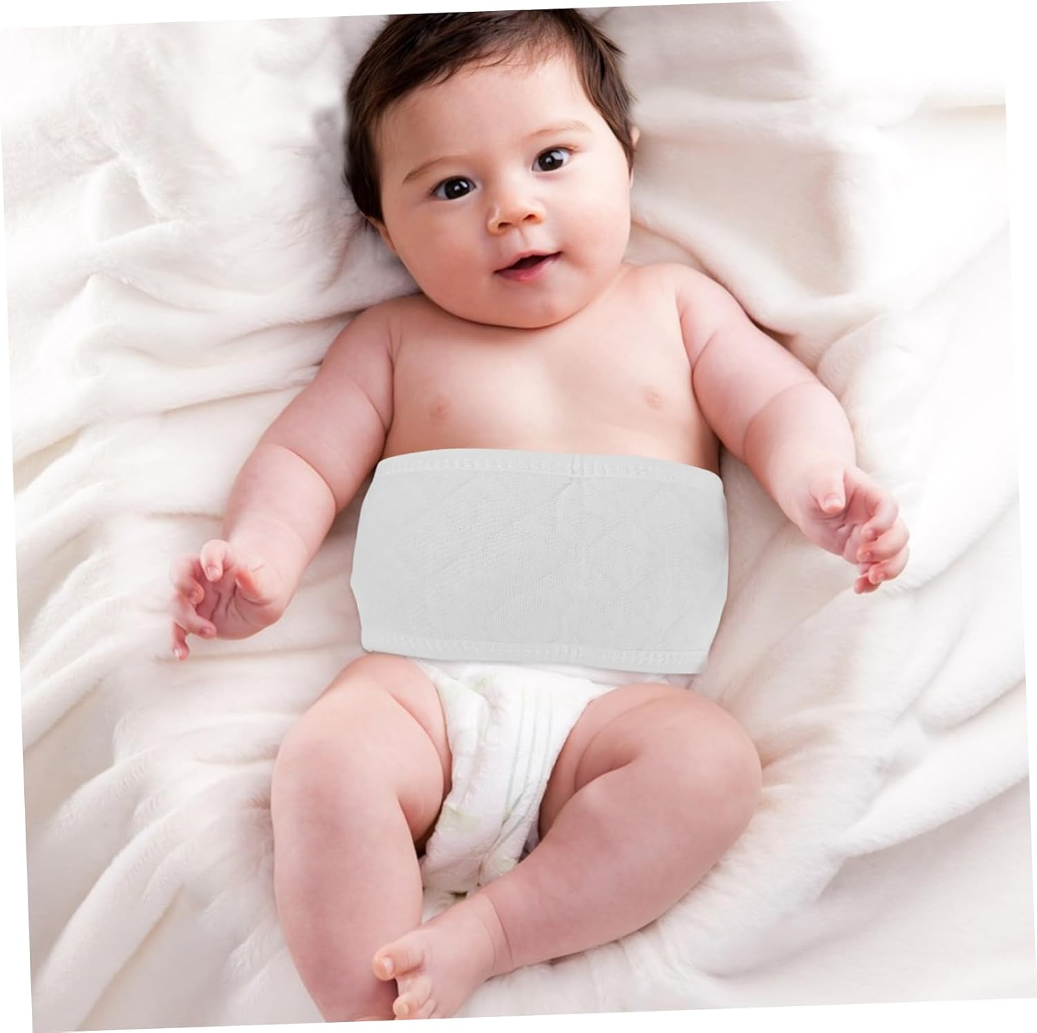 10Pcs Belly Bands Adjustable Breathable Soft Cotton Umbilical Cord Wraps Gentle Navel Protectors Belly Binder Stretchable Design Reusable image number 1