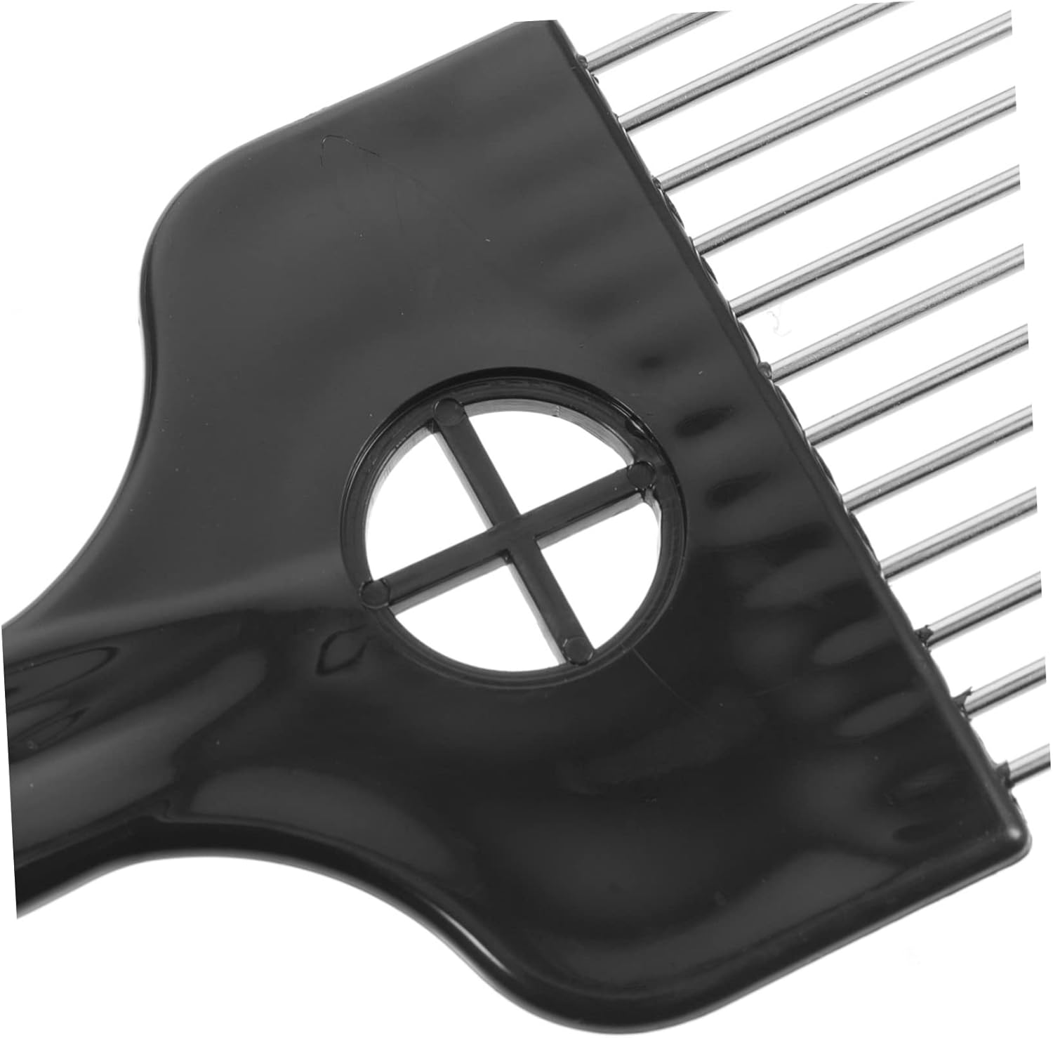 LOORGVEL 3Pcs Stainless Steel Double-Sided Hair Pick Comb Set for Afro Hair Wide Tooth Metal Lifting Combs Detangler for Men image number 1