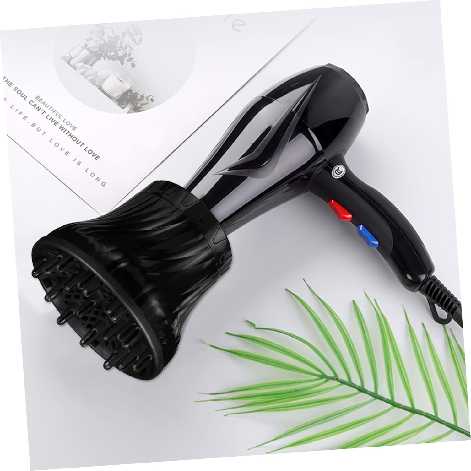 Healvian Portable Hair Dryer Diffuser Mask Plastic Blow Cover for Travel Curly Hair image number 5