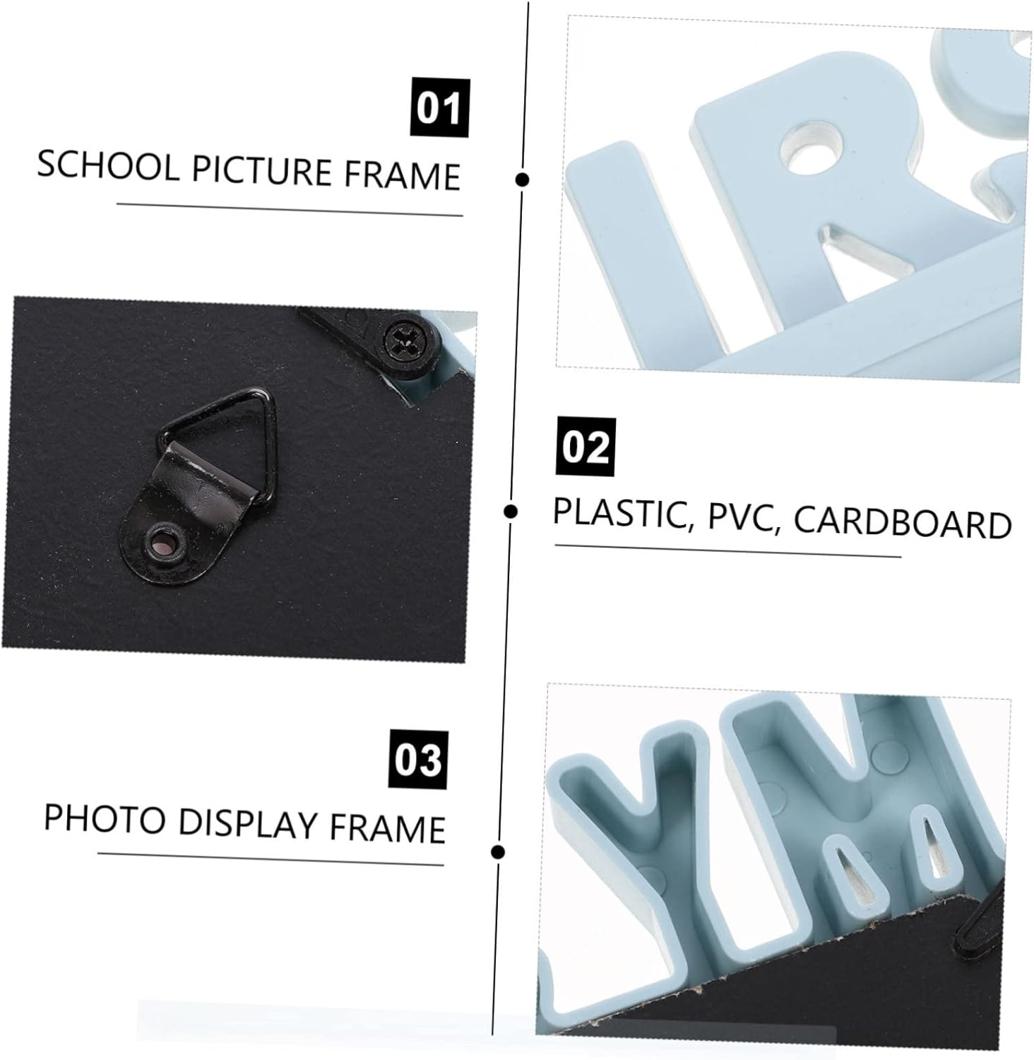 MERRYHAPY Keepsake Photo Frame for Months Growth Milestone Photo Holder for Newborn Shower Decorations Creative Display for First Year Memories image number 4