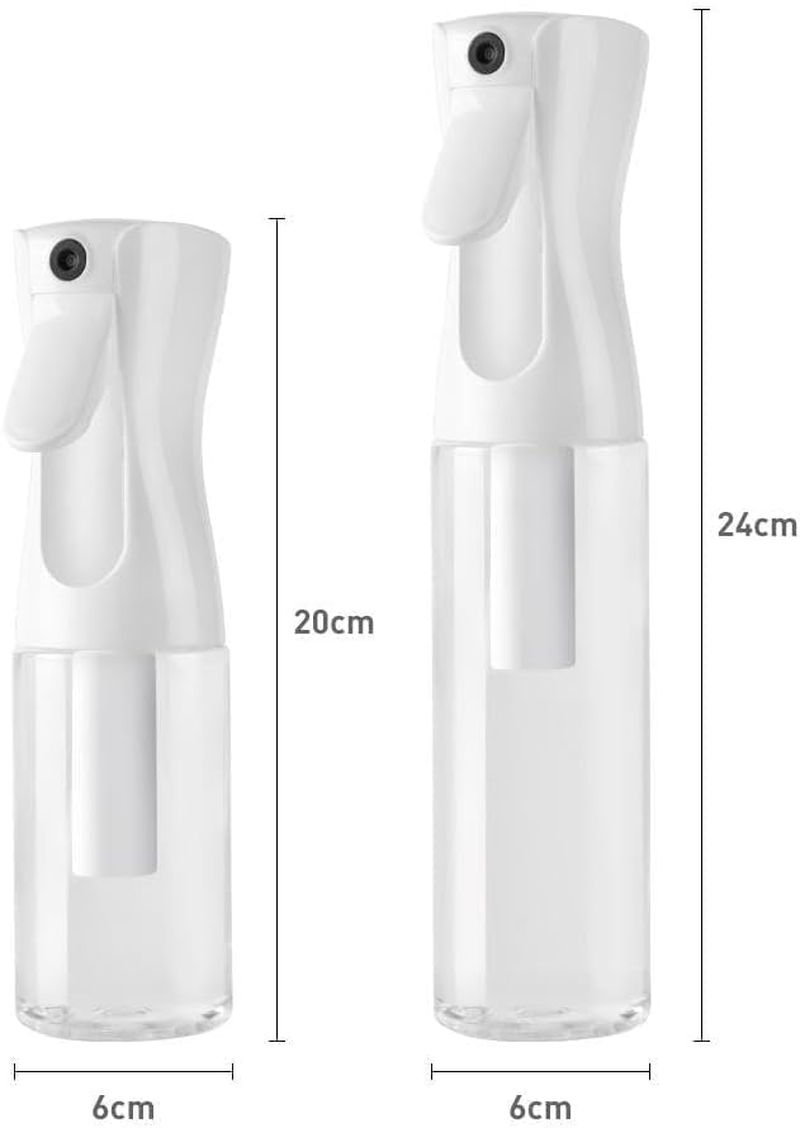 Continuous Spray Bottle &ndash; Ultra-Fine Mist Sprayer for Hair, Cleaning & Skincare | 1PCS 200Ml/6.76Oz Refillable Water Mister For, Salon, Plant Care, Pet Grooming (White, 20 * 6CM) image number 3