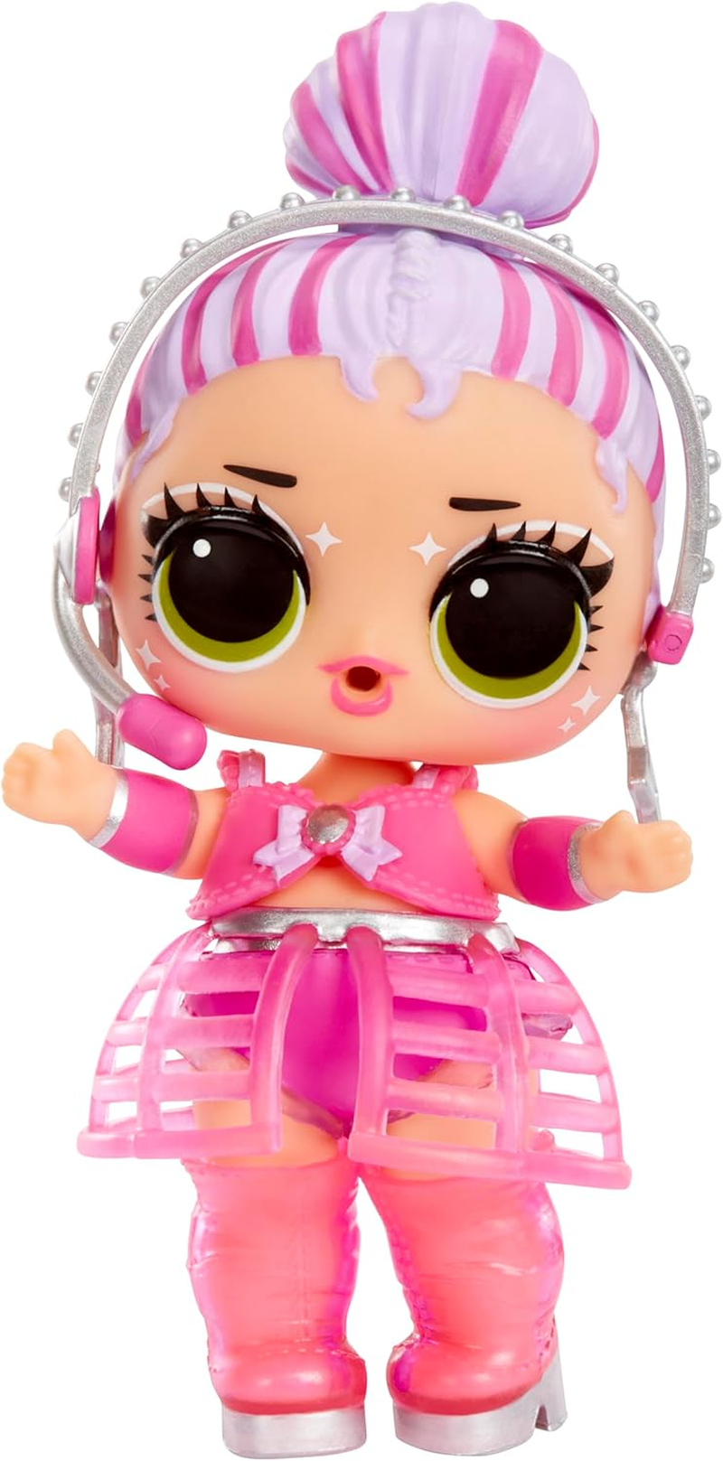 L.O.L. Surprise! Neon Pop Stars Tots - 1 Doll with Magical Blacklight Surprises, Blind Packaging, 7 Tots to Collect, Each with Neon Decals and Accessories, Ideal Present for Kids Ages 4+ image number 1