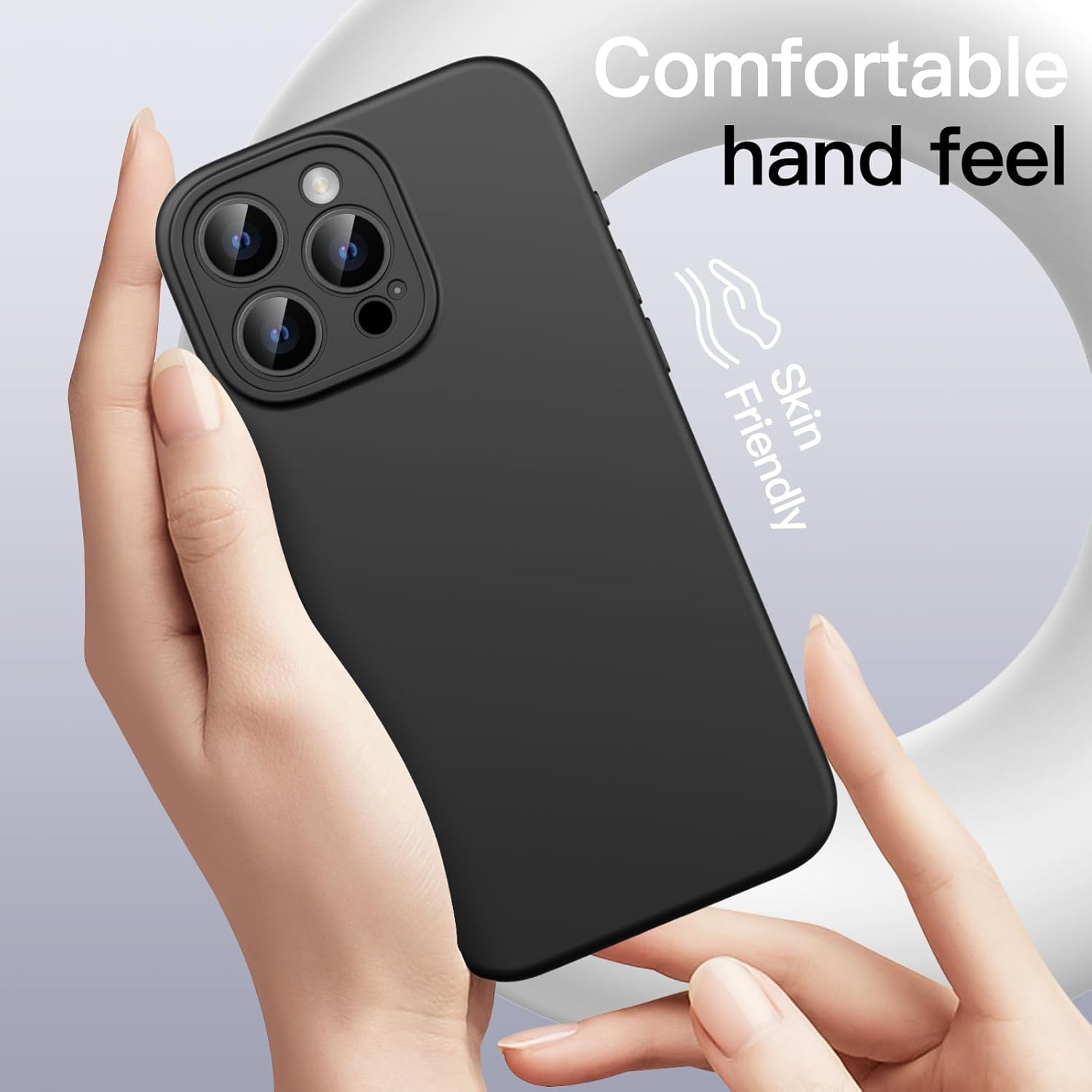 Jetech Magnetic Silicone Case for Iphone 16 Pro 6.3-Inch, Compatible with Magsafe, Silky Soft Touch, Shock Absorbing Phone Cover with Camera Lens Full Protection (Black) image number 4