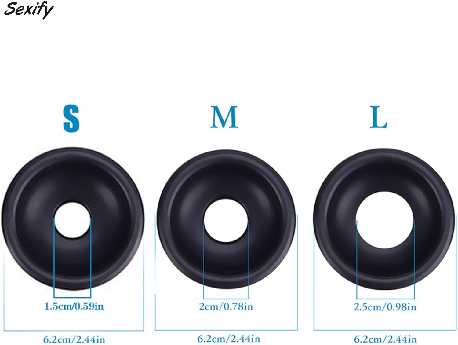 3 PCS Premium Strong Penis Pump Replacement Sleeve Suction Men'S Vacuum Pump Universal Cover Enlargement Pump Sleeve Cover Caps for Male Enhancement Growth Cover, Male Vacuum Pump Soft Silicone Cover for Men image number 2