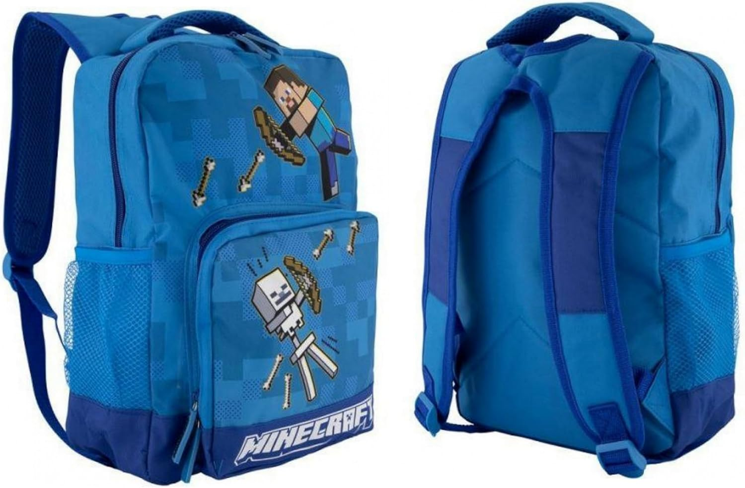 MINECRAFT Primary School Backpack Original Gadget Light Blue Light Blue Light Blue, Lightblue image number 1