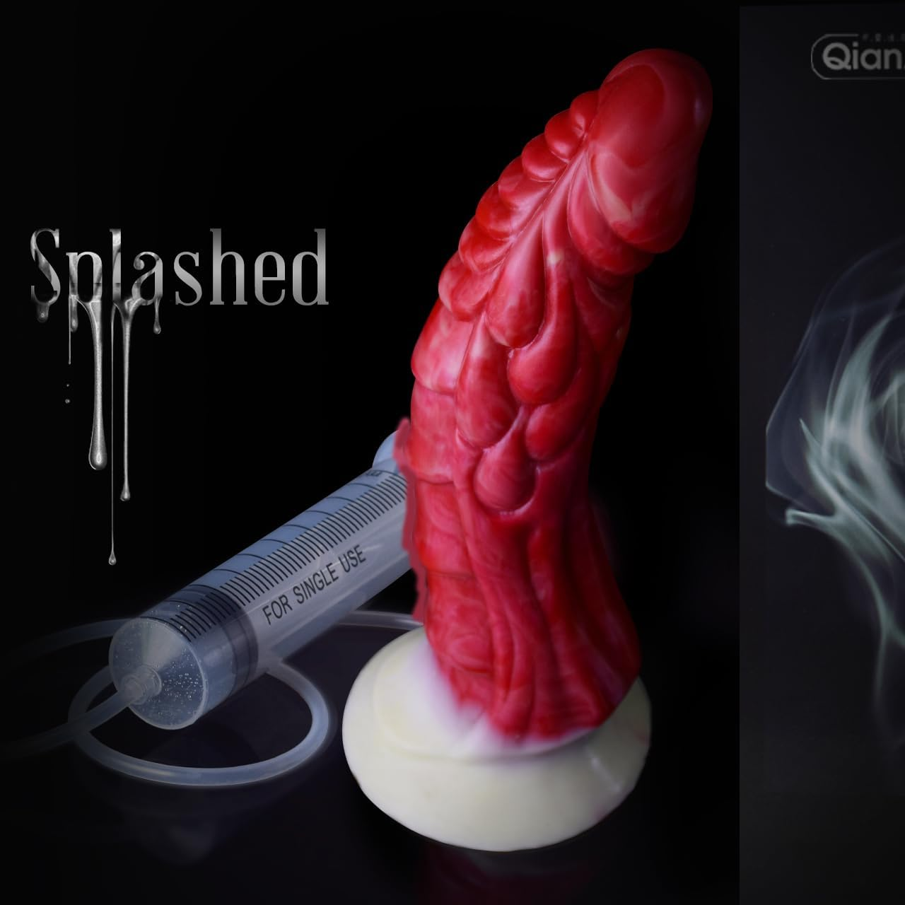 NNSX "Lauren" Textured Curvy Dildo, Fantasy Creature Sextoy for Hotspots Sensual Stimulation, Sexually Gratification Device for Vaginal Maturbation or Anal Play (Ignitus) image number 5