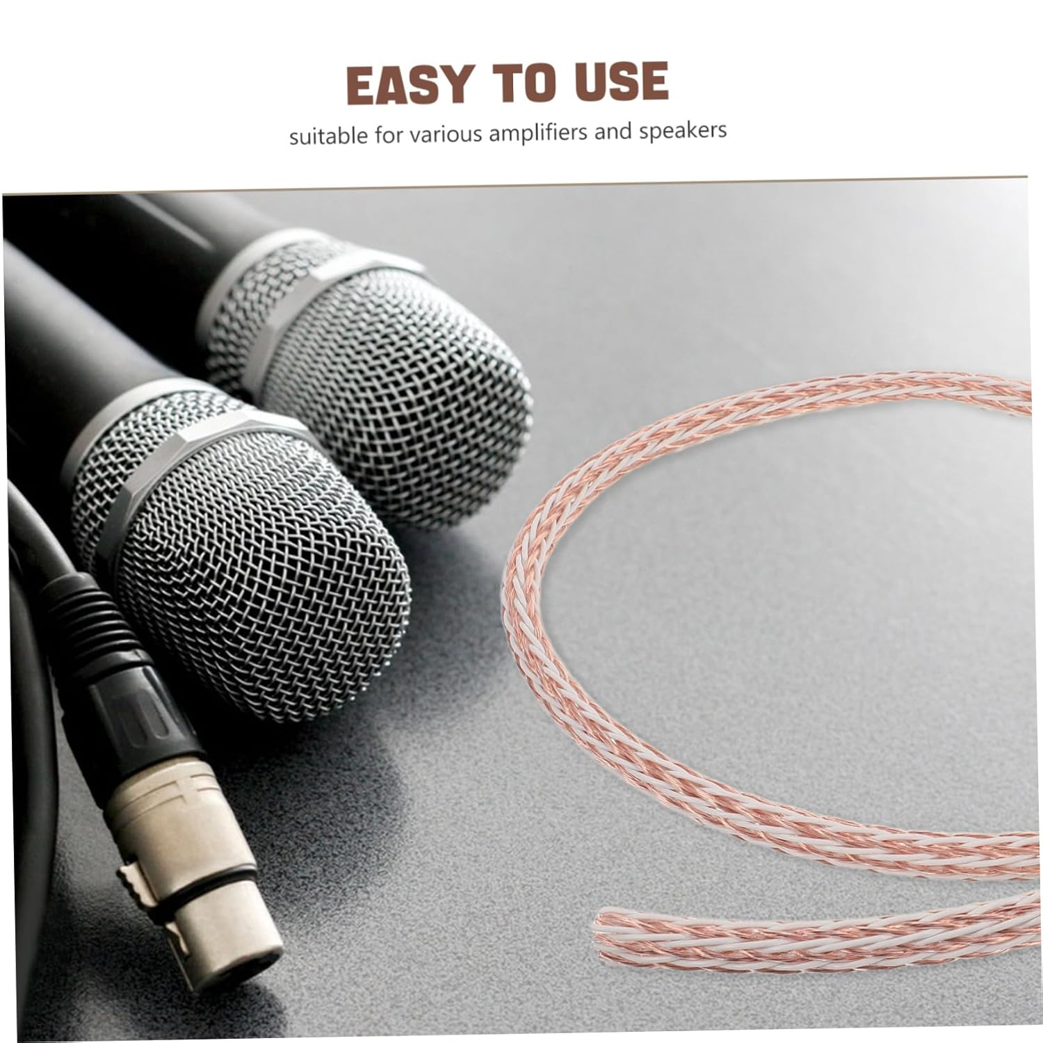 LABRIMP Copper Audio Speaker Wire High Fidelity Sound Cable for Hifi Systems Reduces Signal Loss Enhances Clarity Compatible with Various Speakers image number 4