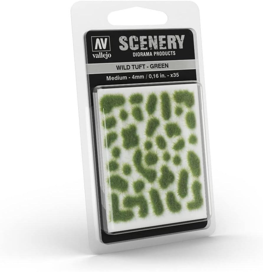 Acrylicos Vallejo Scenery Wild Tuft, Medium, Green