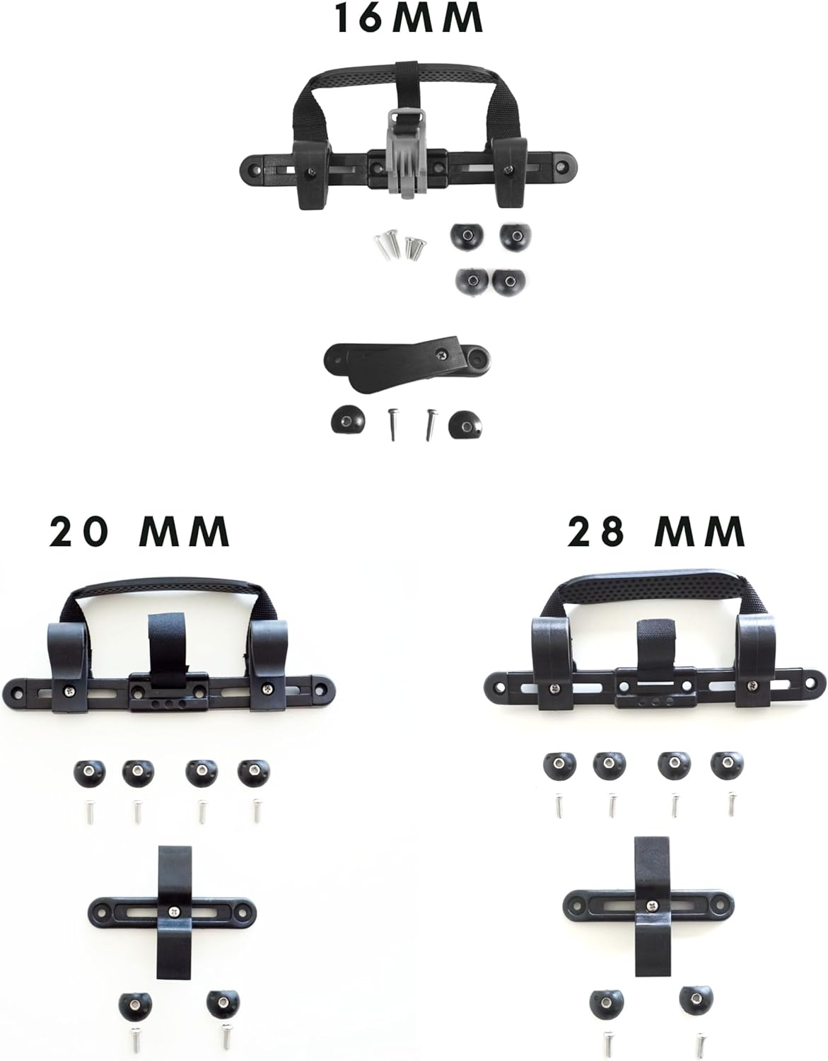 Vincita Bike Pannier Hardware Kit - to Convert Any Bag into a Bicycle Pannier Bag - Can Be Used with Rack Diameter up to 16 Mm- One Set of Pannier Mounting Attachment Hardware - Bicycle Accessories&hellip;