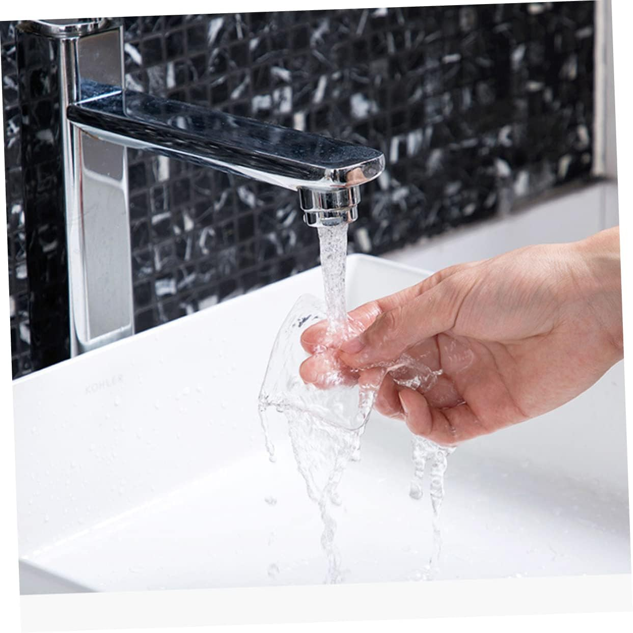 20PCS 60X60Mm Double-Sided Nano Adhesive Tape Strong Waterproof Mounting Sticker for Bathroom Kitchen Outdoor Use image number 3