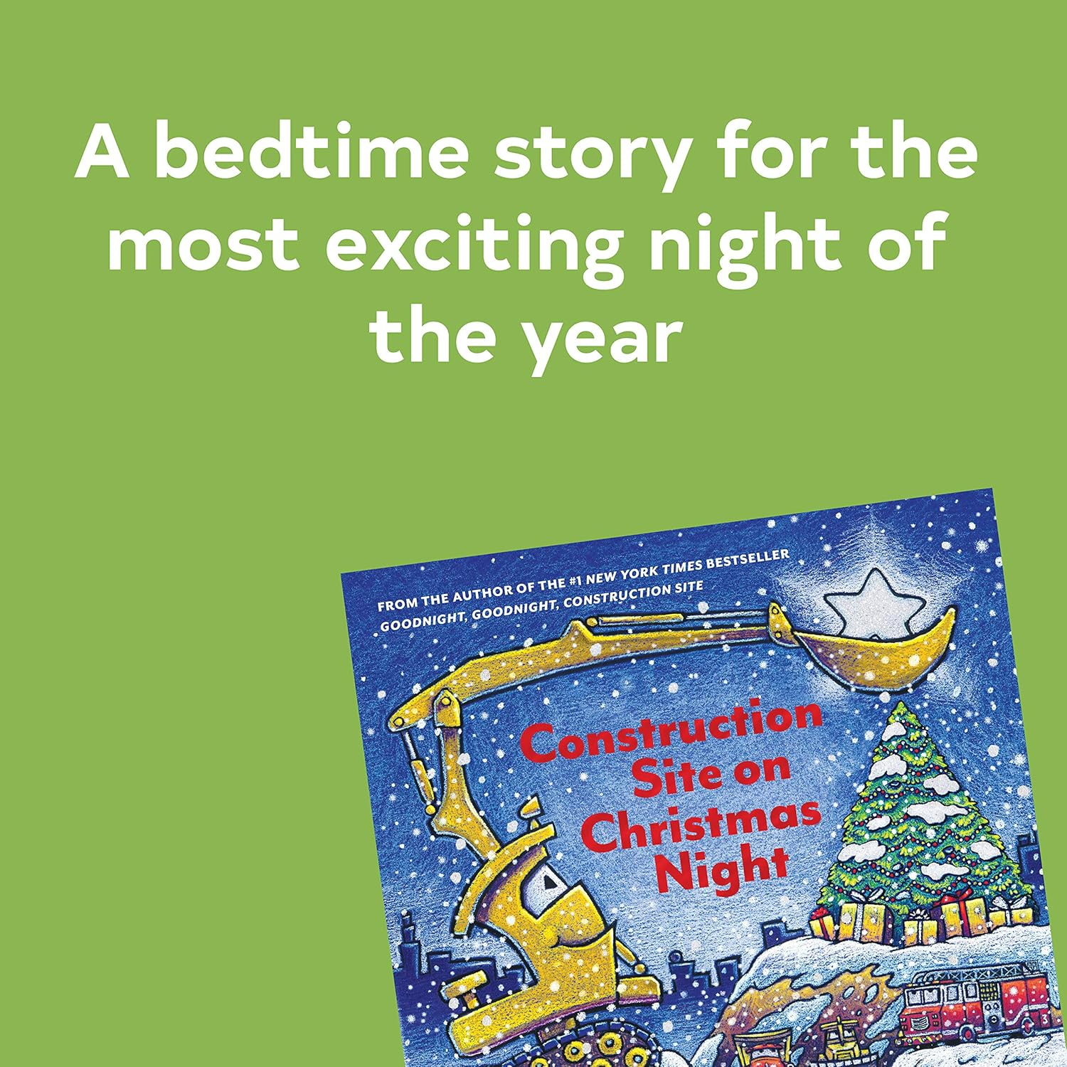Construction Site on Christmas Night: (Christmas Book for Kids, Children'S Book, Holiday Picture Book)
