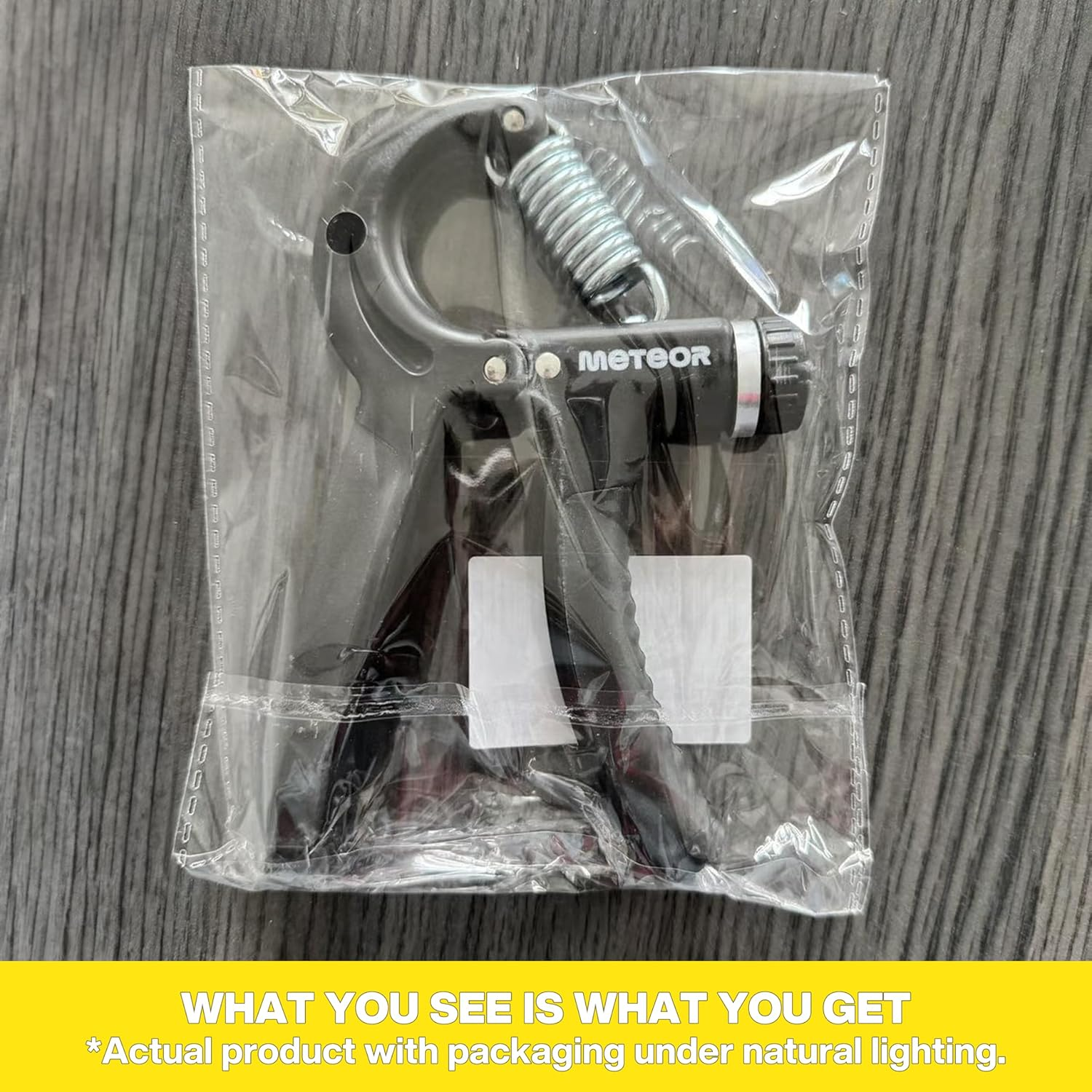 METEOR Hand Grip Strengtheners, Adjustable Gripster Trainer Set for Enhanced Grip Strength, Forearm Training, and Finger Flexibility (Black-Adjustable Grip Strenghtener) image number 4