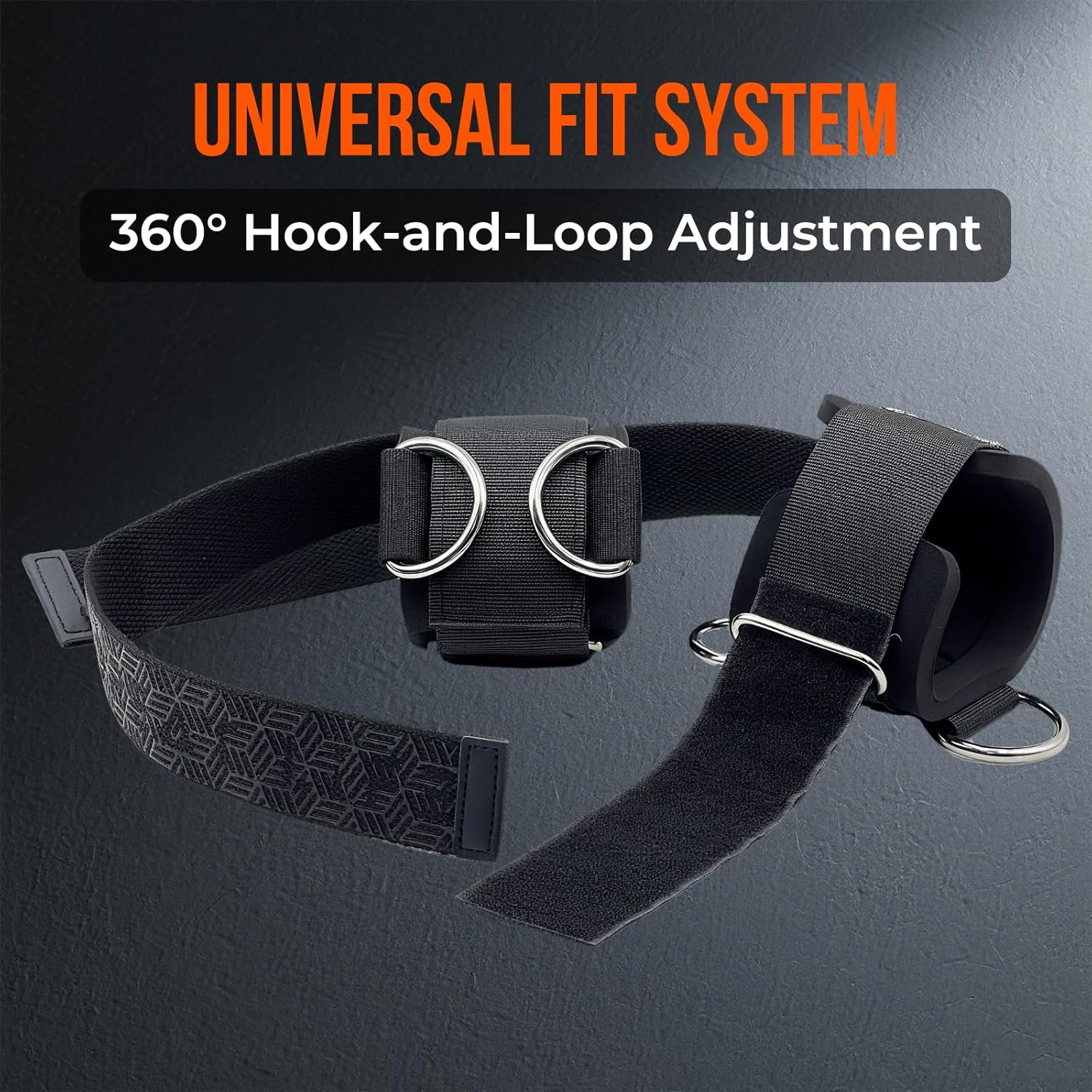 FYGL Double D Ring Weightlifting Straps: 7Mm Neoprene Padding & Anti-Slip Grip for Deadlifts, Cable Machines - Adjustable Fit for Men & Women