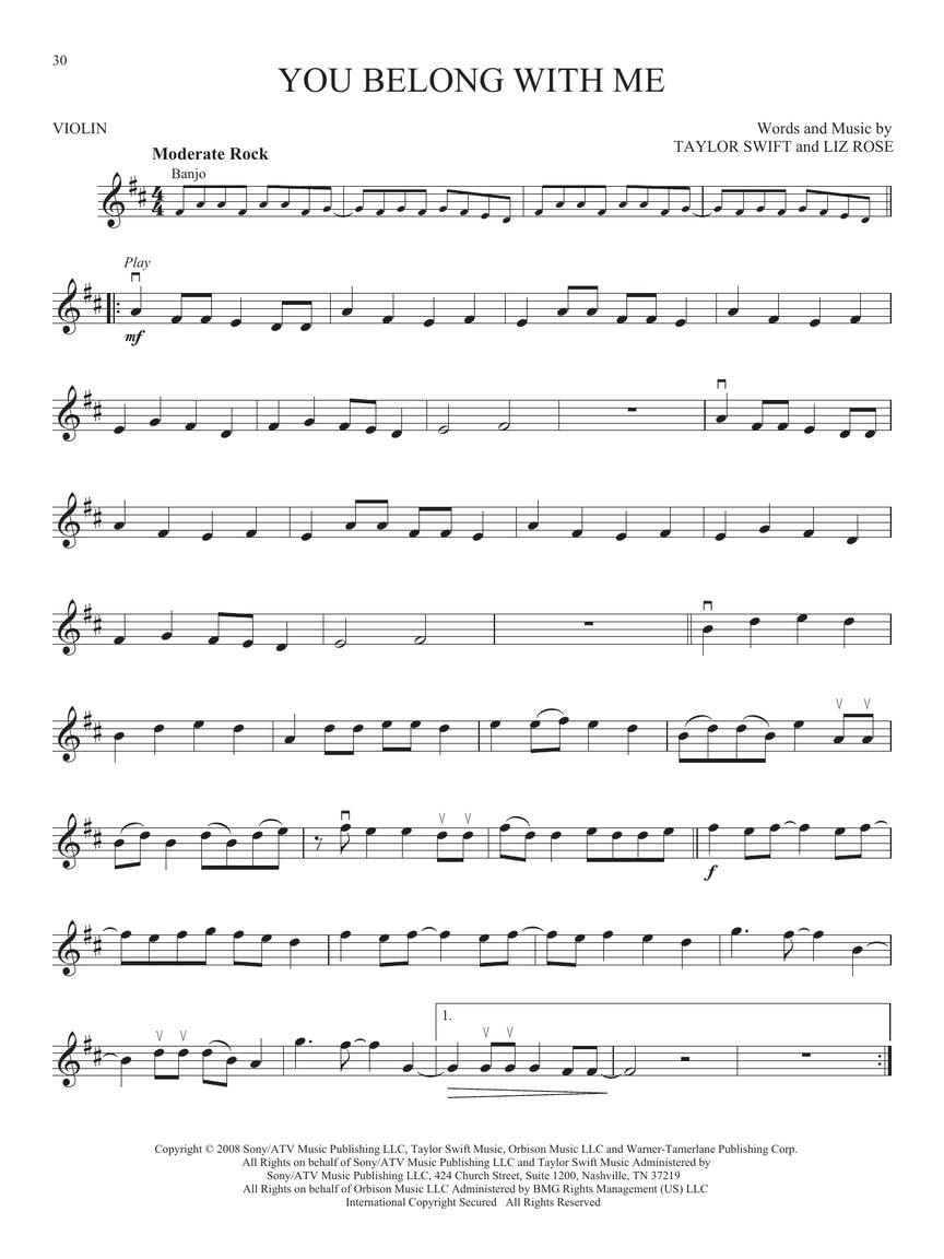 Taylor Swift: Violin Play-Along Book with Online Audio (Instrumental Play-Along) image number 4