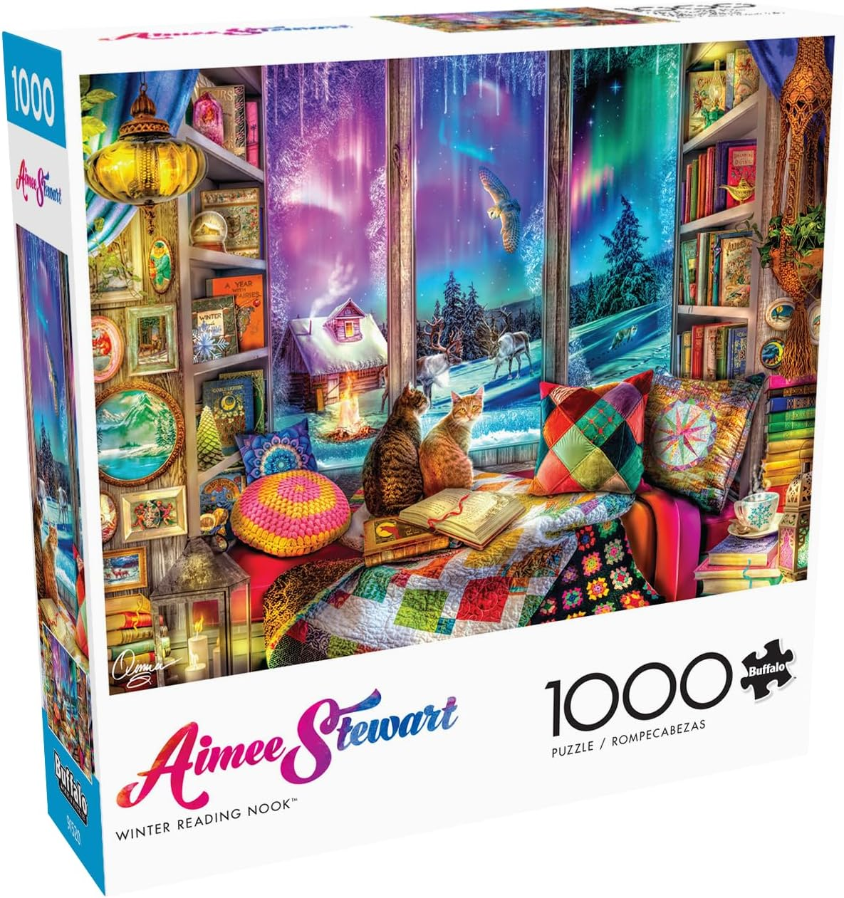 Buffalo Games - Aimee Stewart - Winter Reading Nook - 1000 Piece Jigsaw Puzzle image number 2
