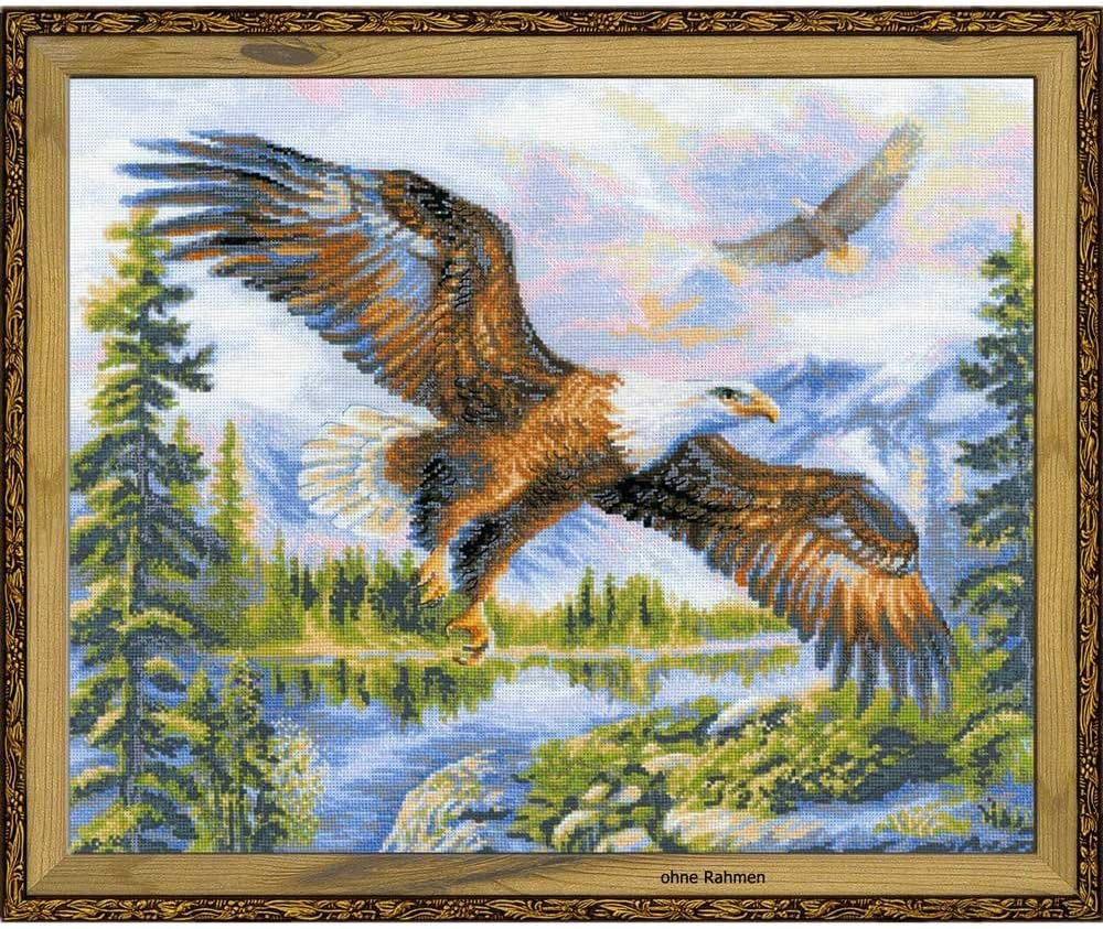 RIOLIS 1471 - Flight - Counted Cross Stitch Kit 19.75" X 15.75" Zweigart 14 Ct. White AIDA 28 Colors image number 1