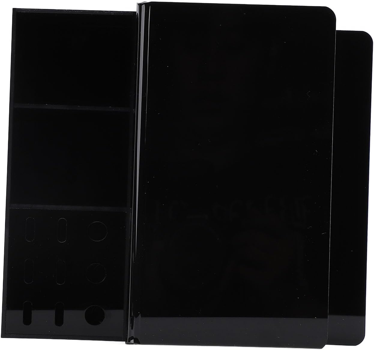 Cryfokt Premium Acrylic Eyelash Pillow Shelf with Storage Box, Convenient Lash Pillow Organizer for Eyelash Salons and Training Schools (Black)