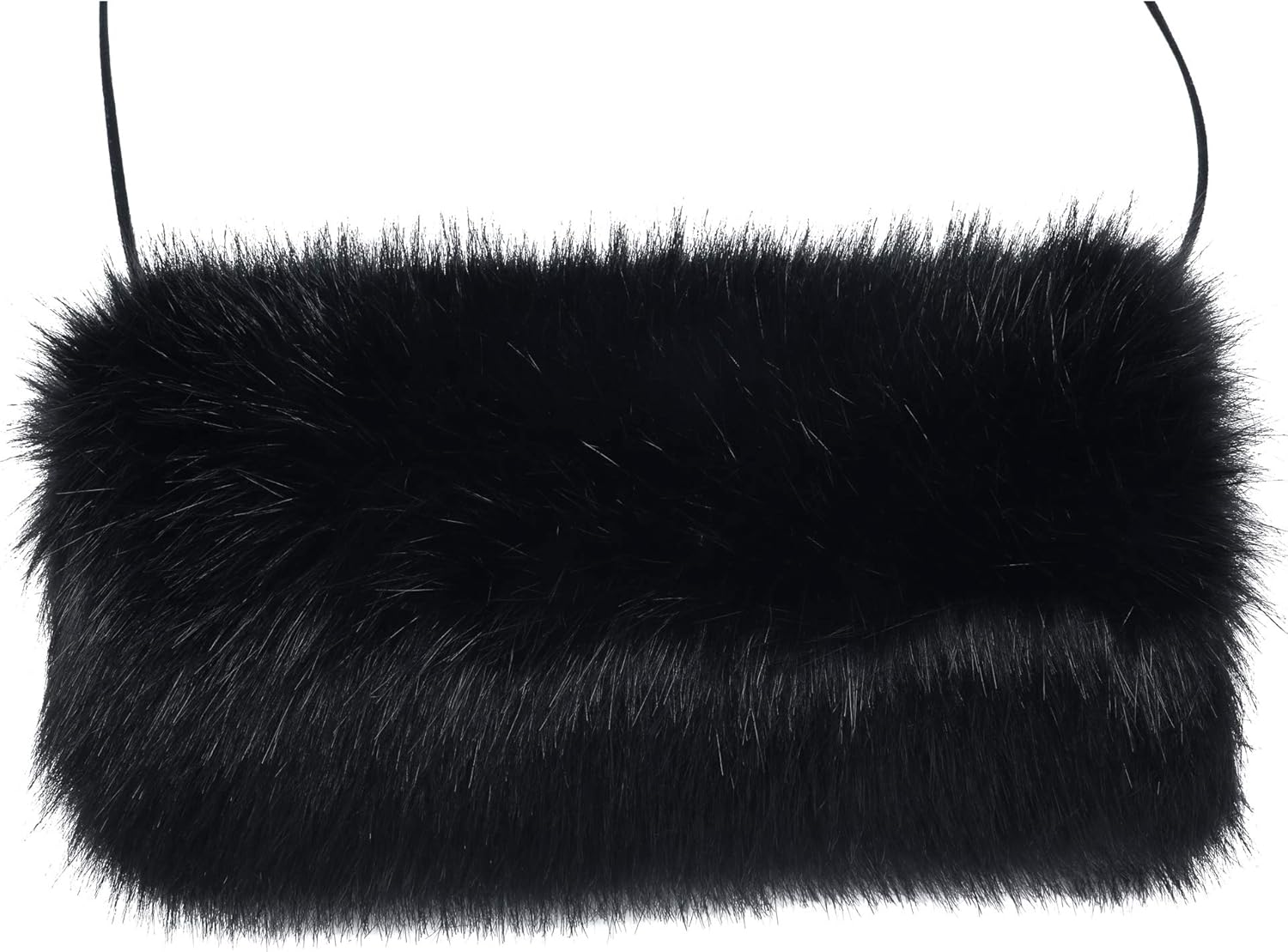 LA CARRIE Faux Fur Hand Muffs Women Winter Warmer Fuzzy Pouch Furry Plush Muffler Wedding Girl Kids Elegant Luxury Chic