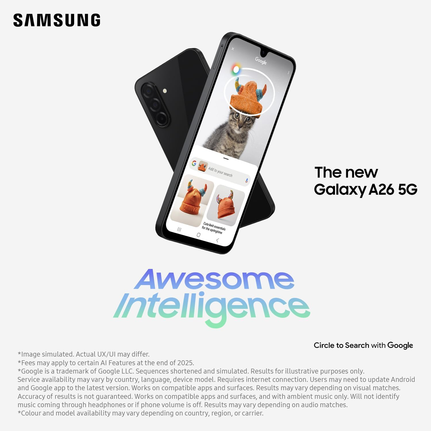 Samsung Galaxy A26 [AU Version] 5G a Series Mobile Phone, Awesome Intelligence, 128GB Storage, 6.7'' Display, Strong Durability, Super Fast Charging, Black image number 5