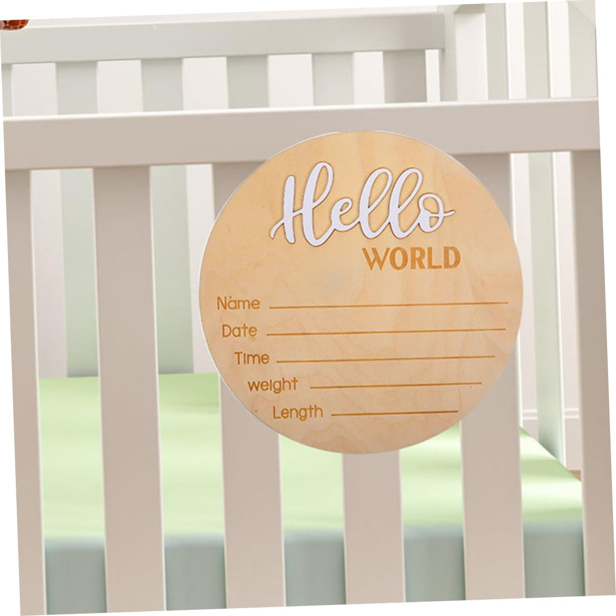 YARNOW 2 Pcs Newborn Name Signs Wooden Birth Announcement Signs for Hospital Photos Chic and Durable Name Props for Newborn Photography and Celebrations