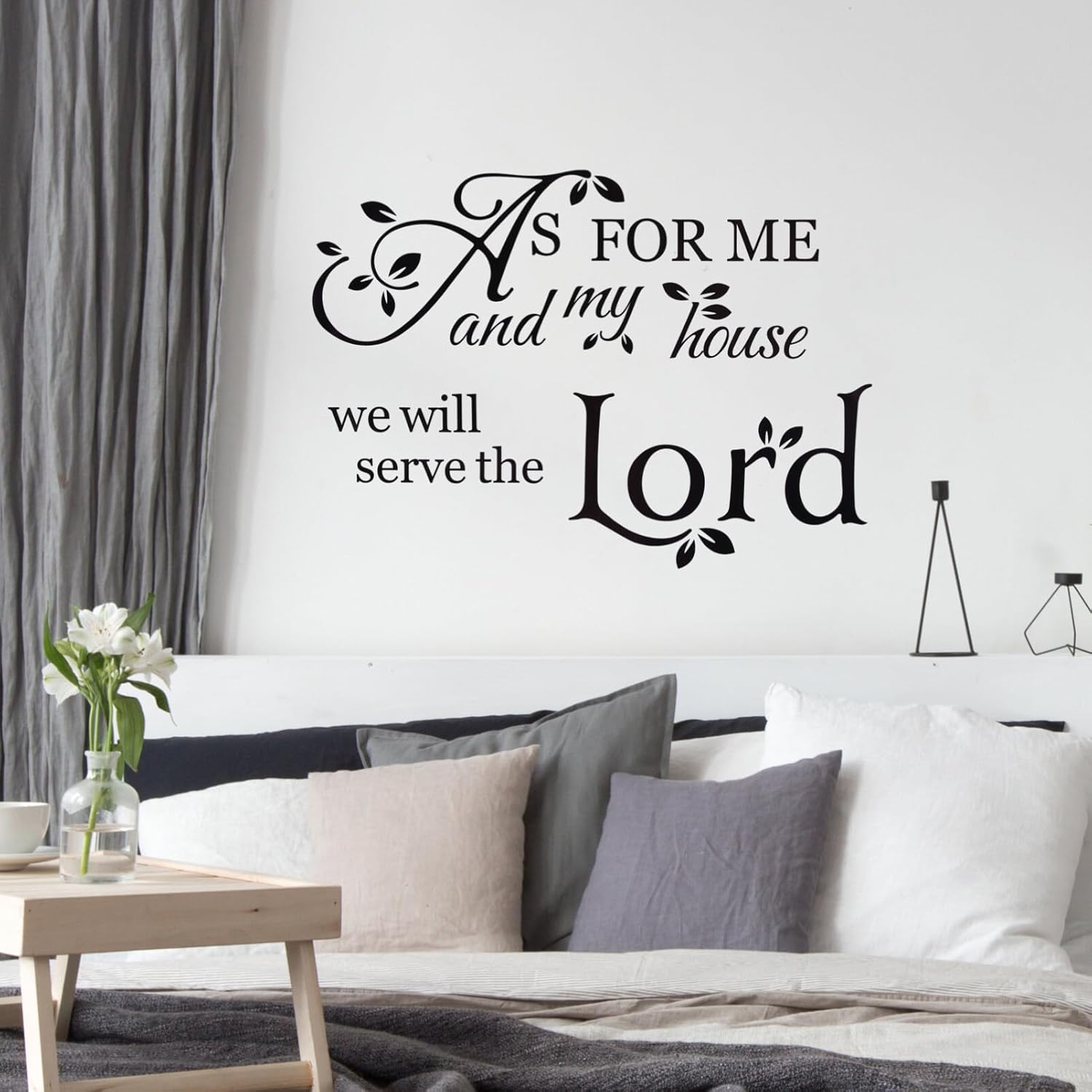 HOODANCOS Bible Verse Wall Stickers Inspirational Quote Wall Decals Religious Wall Stickers Peel and Stick Motivational Wall Decal for Bedroom Living Room Office Bathroom :15 image number 2